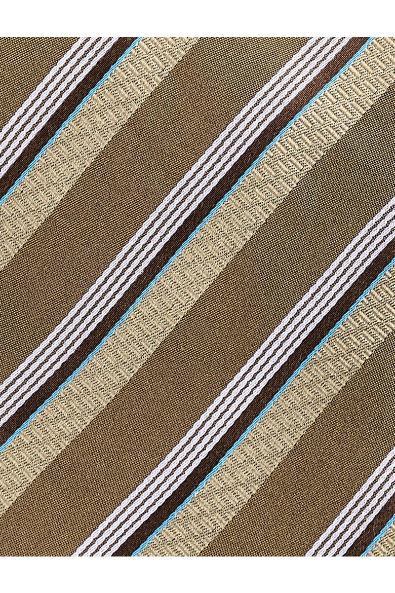 Big & Tall Striped Silk Tie, Alternate, color, TAN