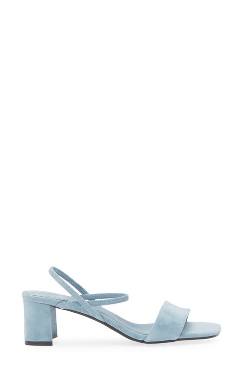 Jeffrey Campbell Adapt Ankle Strap Sandal In Pastel Blue Suede