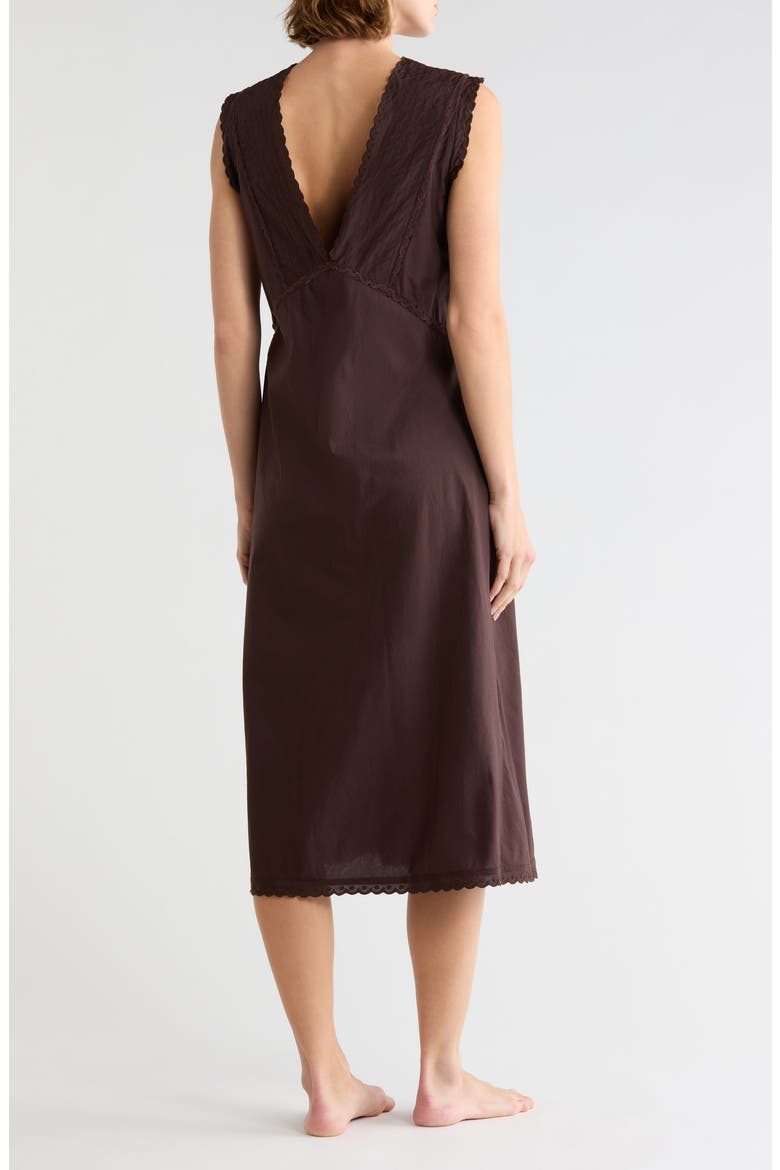 Me and You Midi Slipdress, Alternate, color, CHOCOLATE
