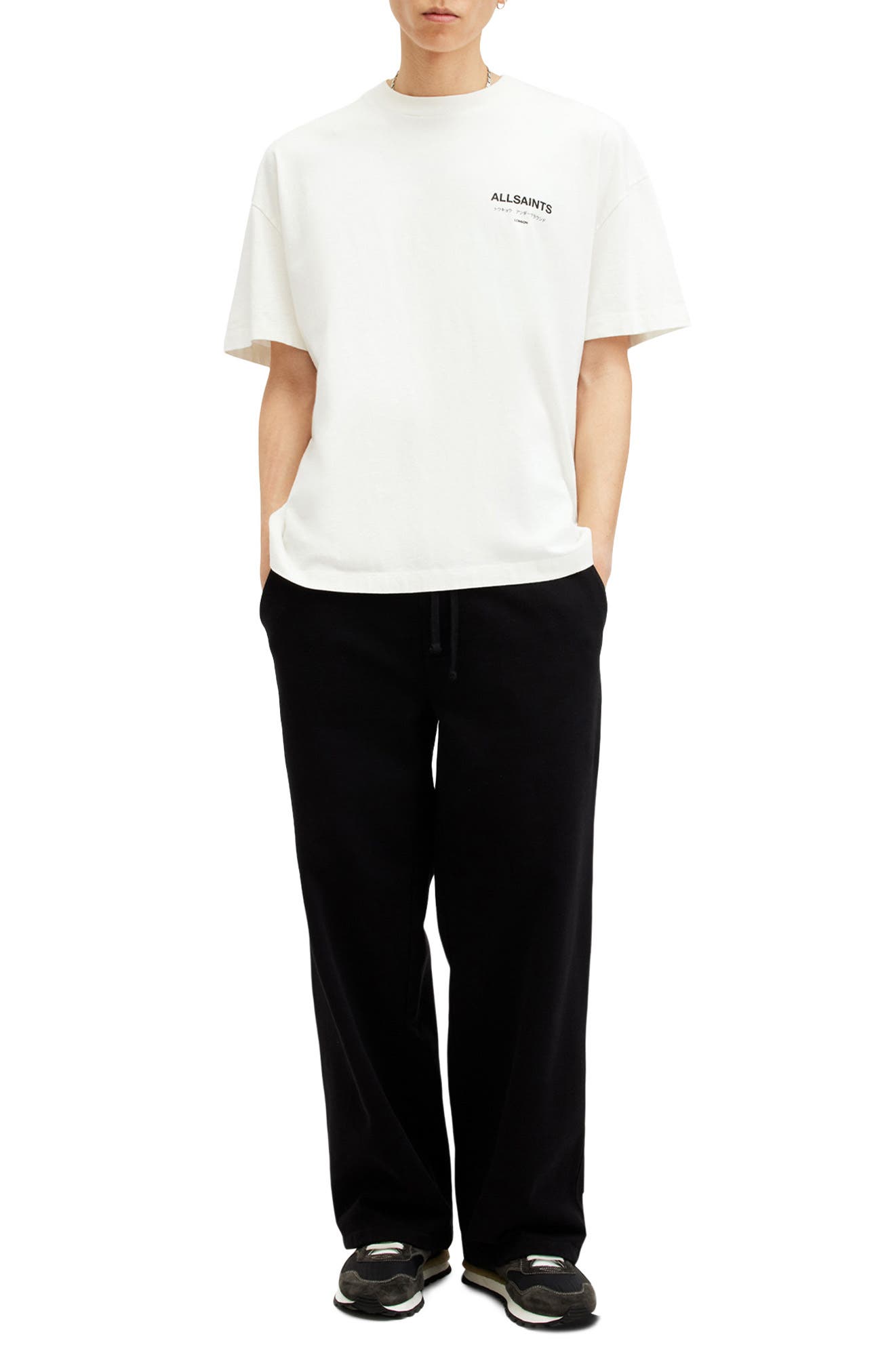 Мужские футболки AllSaints Underground Oversize Graphic T-Shirt — фото 7