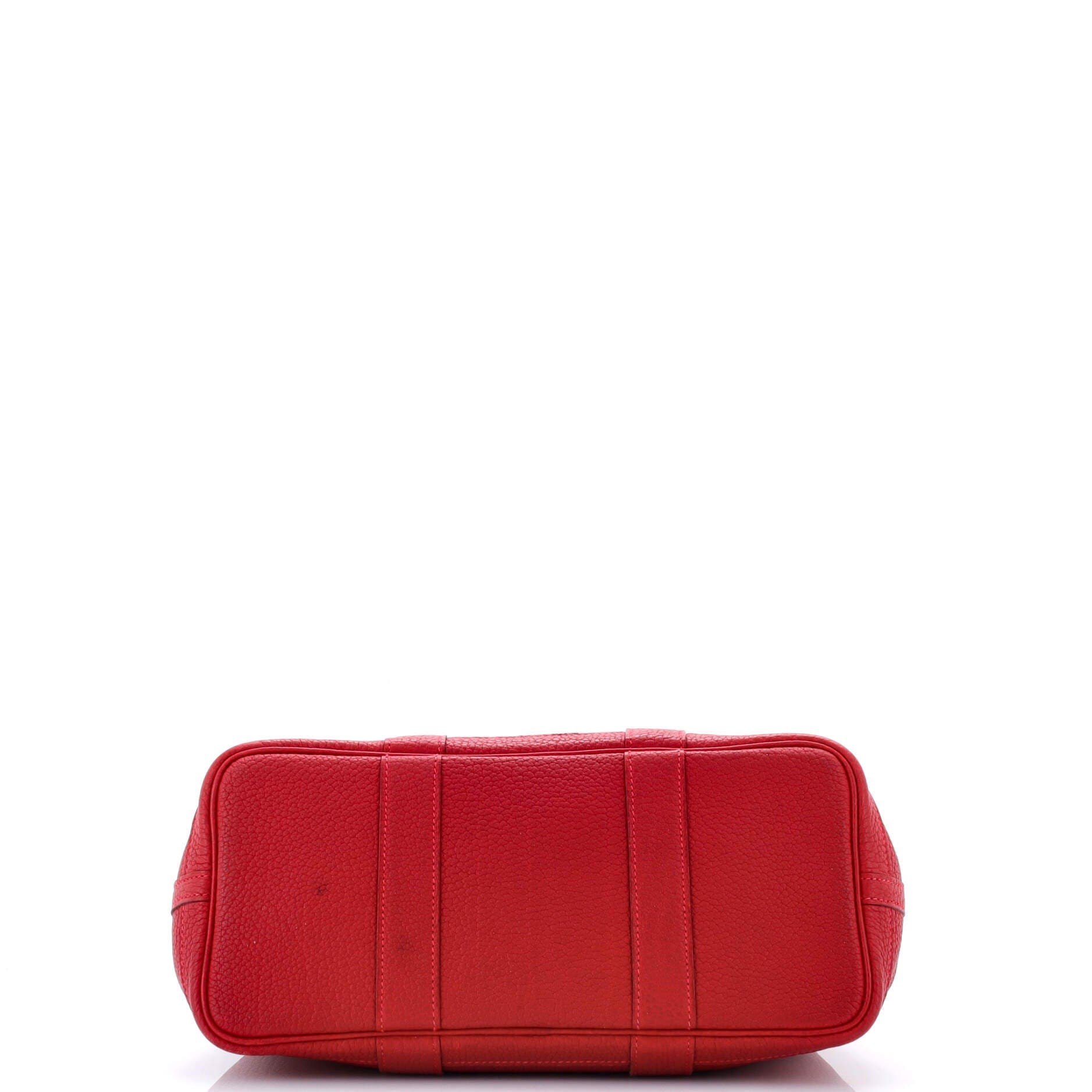 Pre-Owned Hermes Garden Party Tote Leather 30, Alternate, color, Rouge Casaque