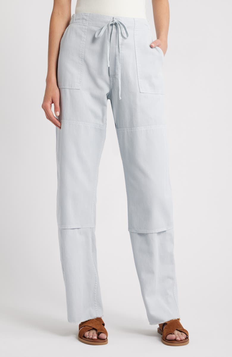 Re/Done Beach Wide Leg Denim Pants, Main, color, Light Blue