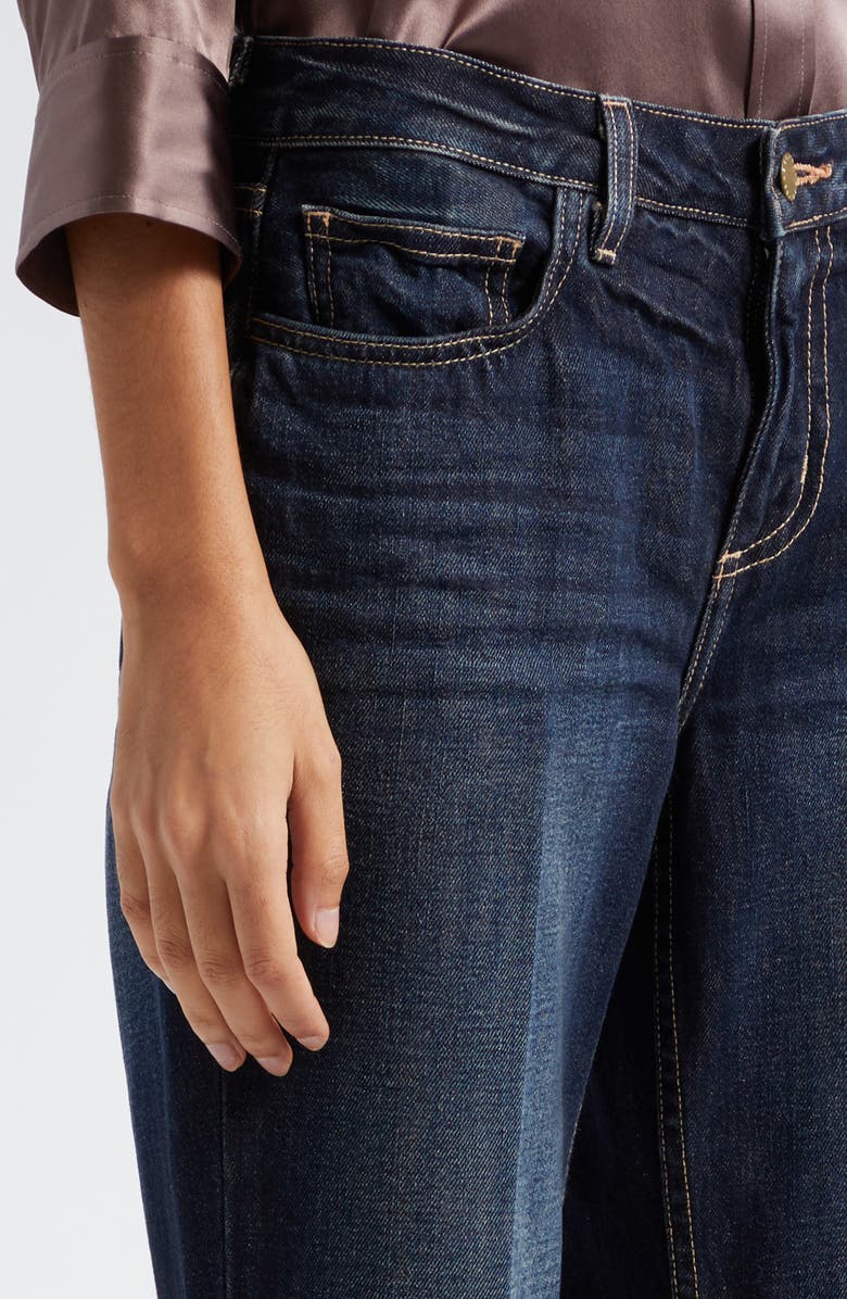 L'AGENCE Milana Stovepipe Raw Jeans, Alternate, color, Grainger