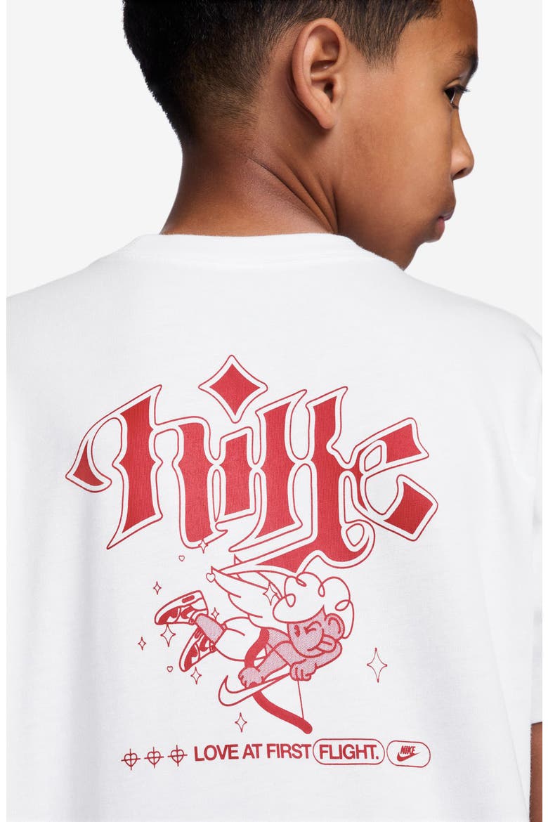 Kids' Sportswear First Flight Cotton Graphic T-Shirt, Alternate, color, WHITE
