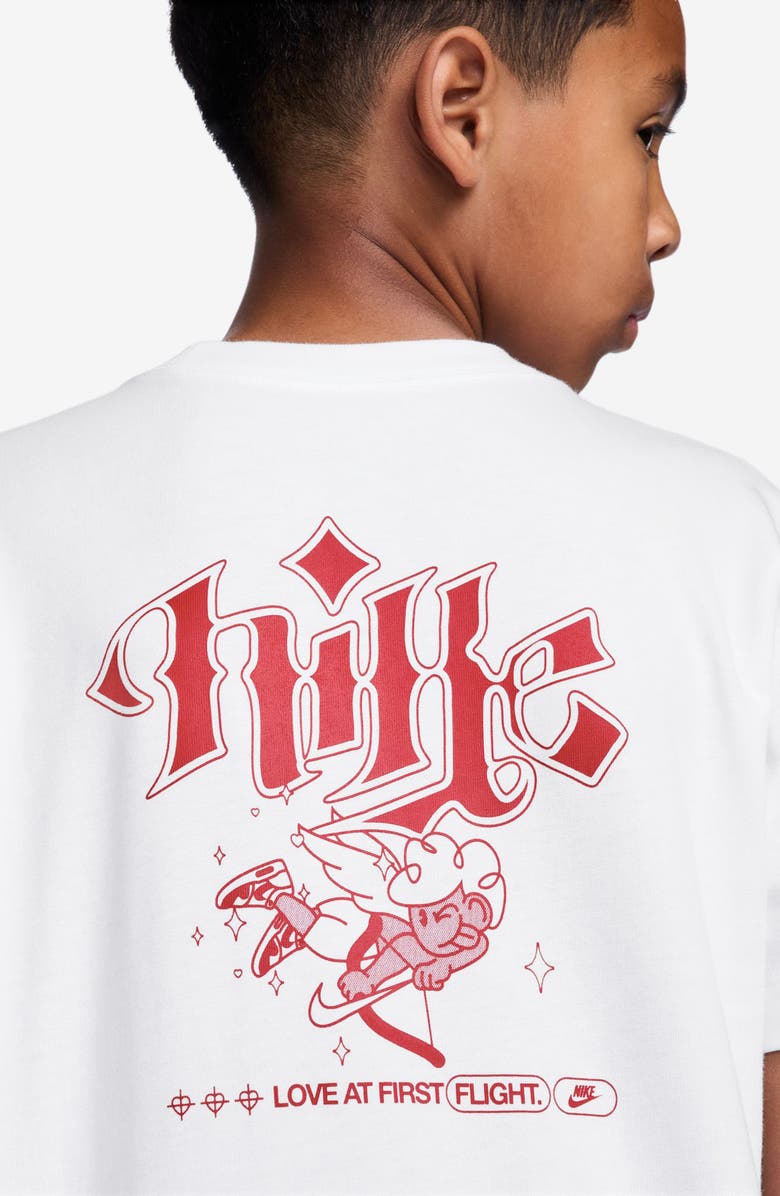 Nike Kids' Sportswear First Flight Cotton Graphic T-Shirt, Alternate, color, White