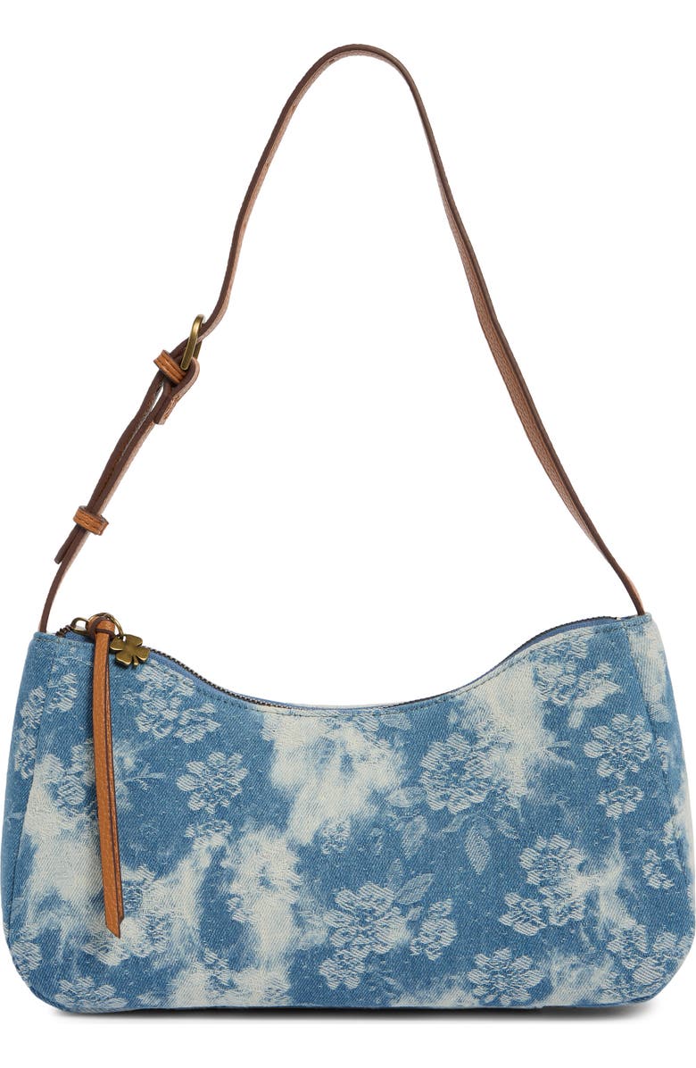 Lucky Brand Pira Denim Shoulder Bag, Main, color, Floral Denim
