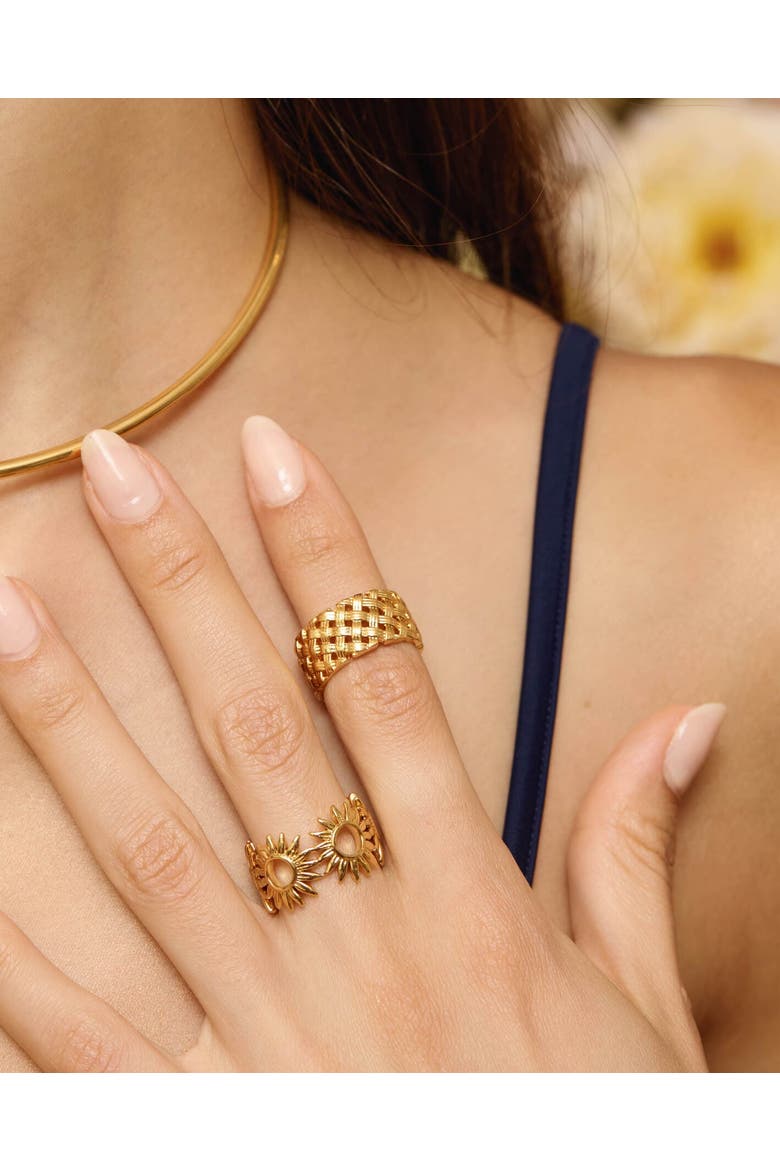 Desert Heat Ring, Alternate, color, Gold