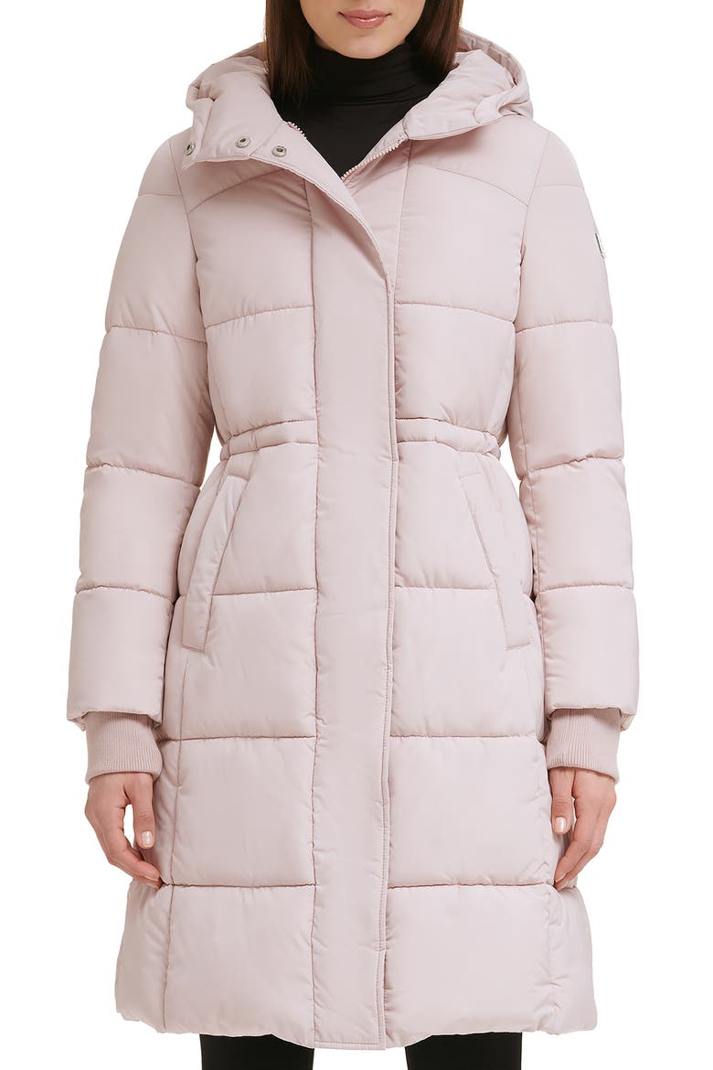 Memory 3/4 Length Puffer Jacket, Main, color, ROSE DUST