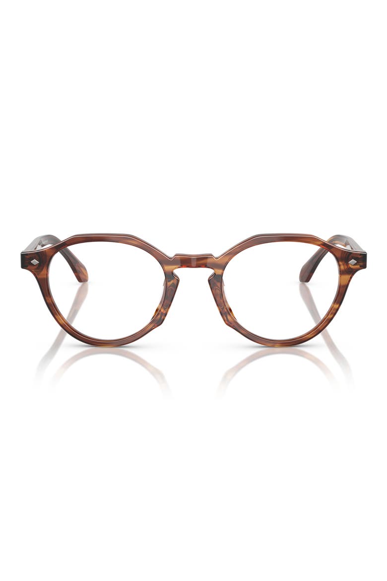 47mm Small Phantos Optical Glasses, Main, color, STRIPED BROWN / DEMO LENS