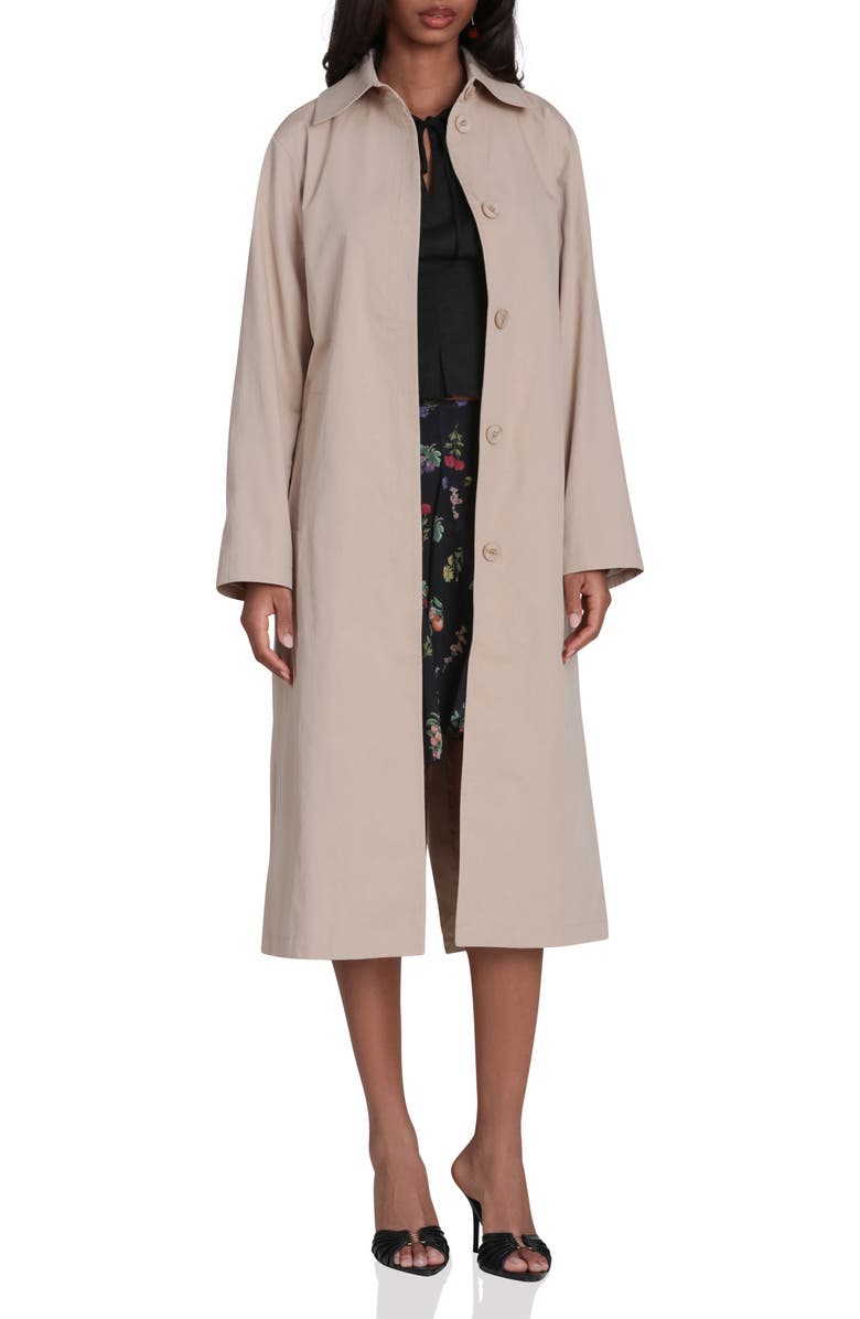 Avec Les Filles Relaxed Cotton Blend Trench Coat, Alternate, color,