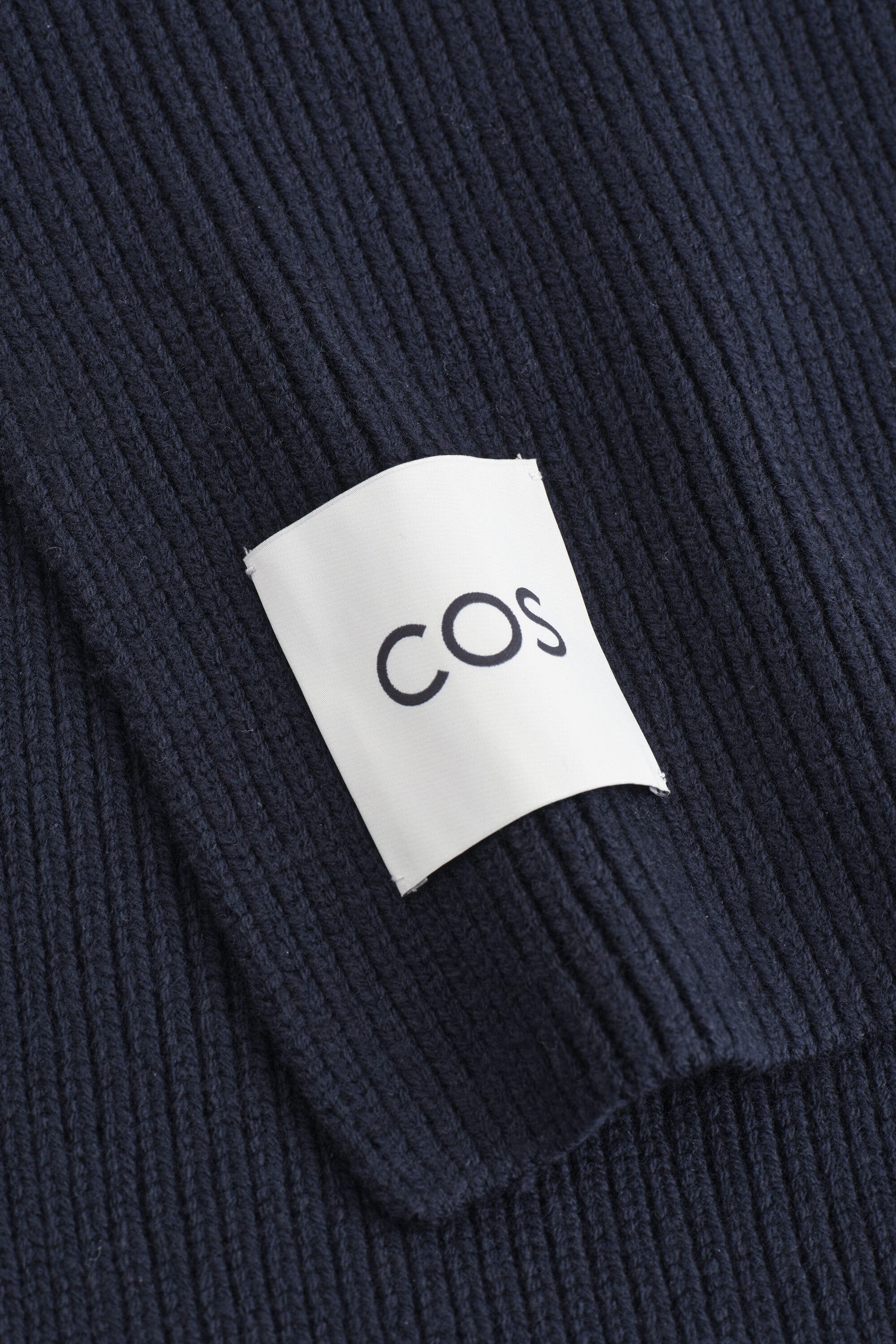 COS Chunky Ribbed Wool Scarf (Men) | Nordstrom
