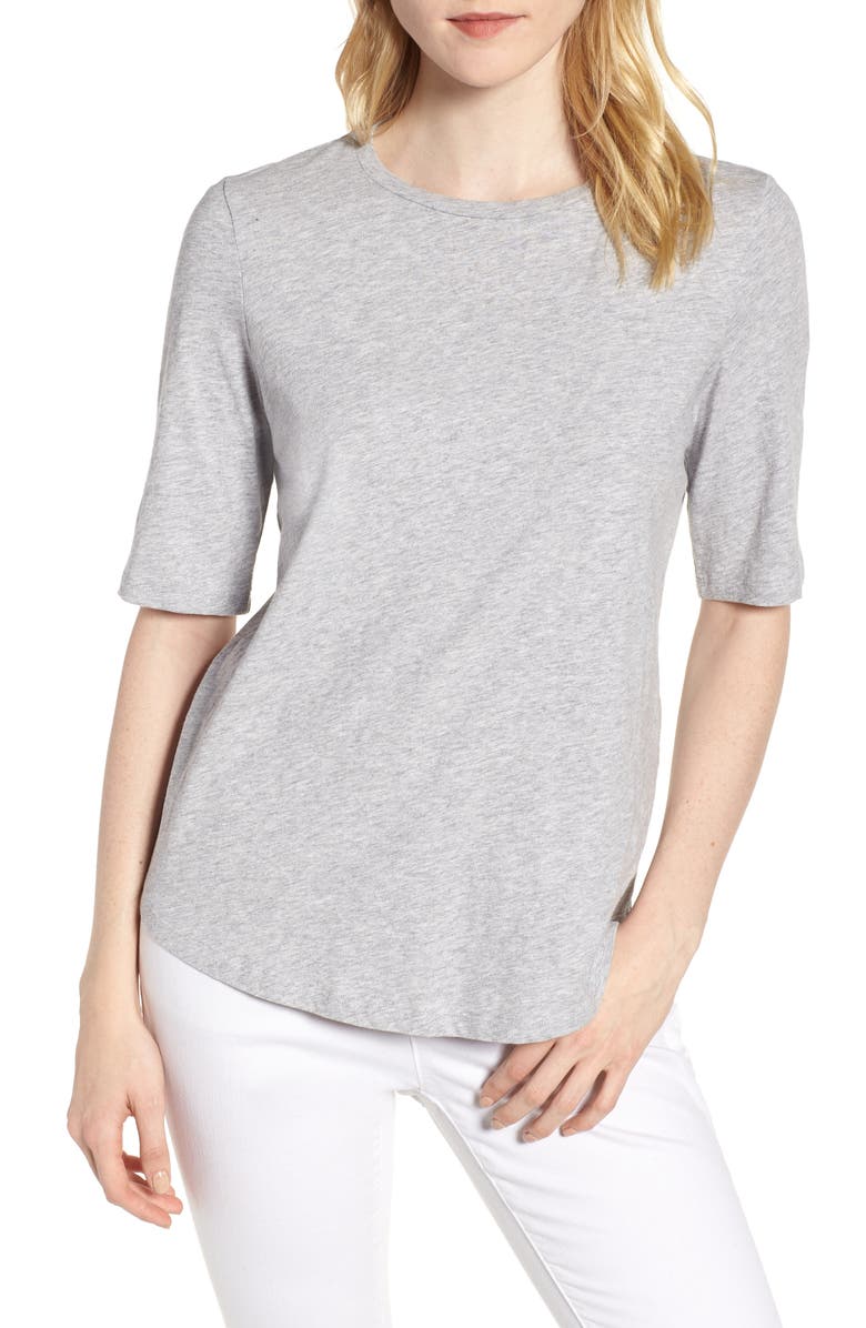 Eileen Fisher Crewneck Tee, Main, color, 