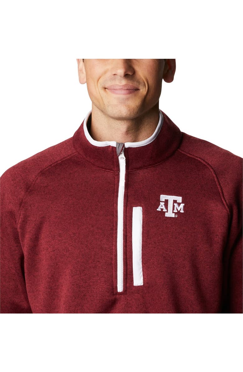 Columbia Men's Columbia Maroon Texas A&M Aggies Canyon Point Raglan Half-Zip Top, Alternate, color, Maroon