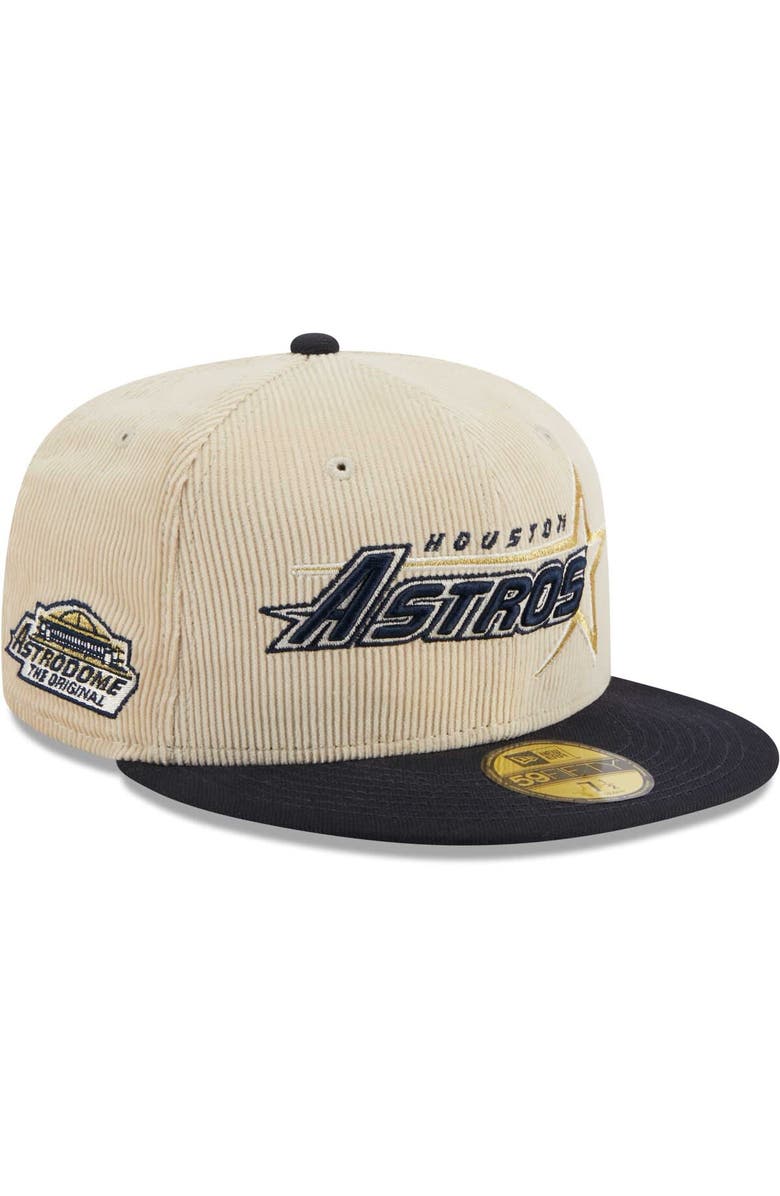 New Era Men's New Era White Houston Astros Corduroy Classic 59FIFTY Fitted Hat, Main, color,