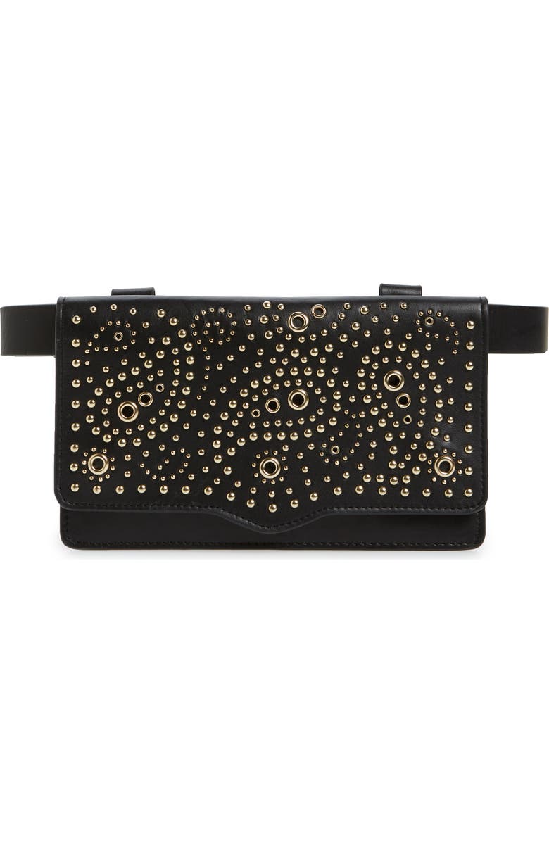 Rebecca Minkoff Bandana Stud Belt Bag, Main, color,