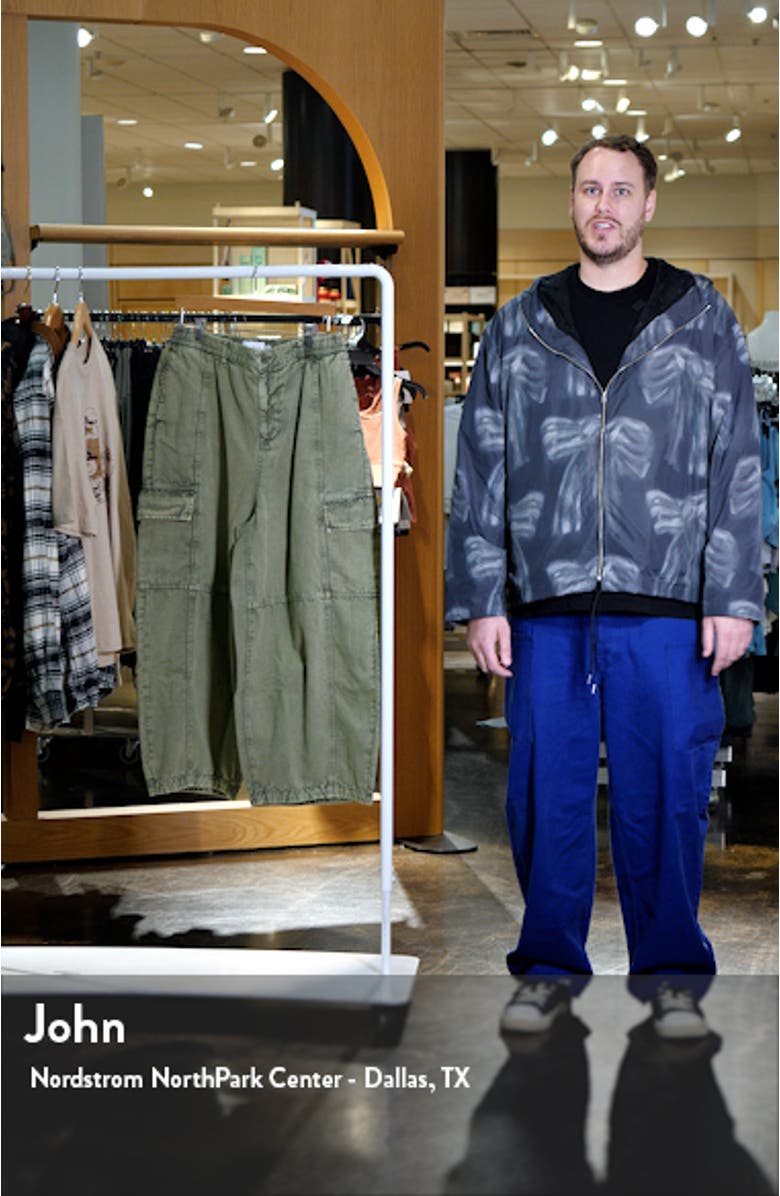 Drop Crotch Wide Leg Cargo Jeans, sales video thumbnail