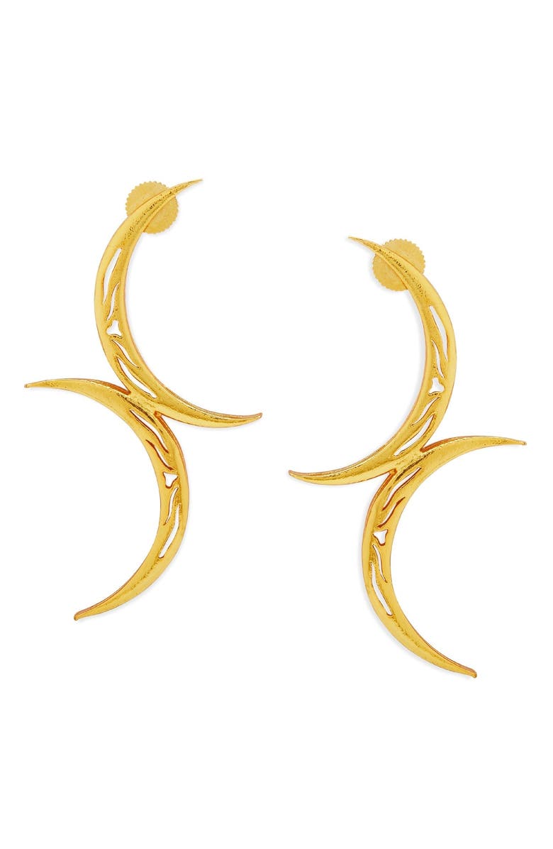 Dhwani Bhansal TILA EARRINGS, Main, color, Gold Plated