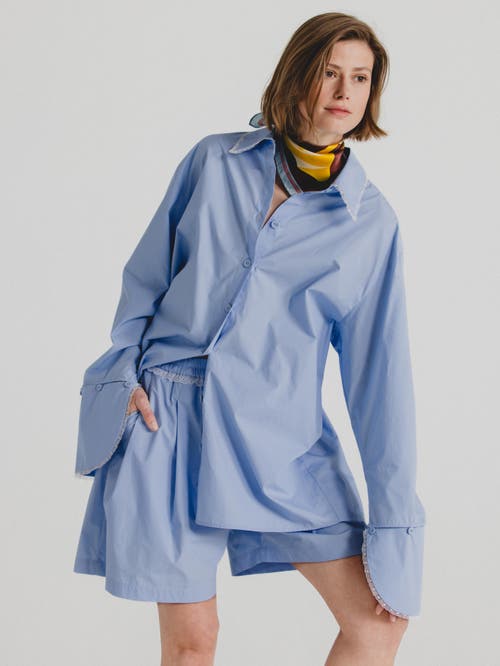 Alas Poplin Shorts In Blue