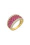  18K Yellow Gold - Diamond Ruby