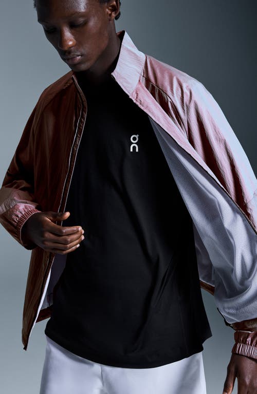 On Court Logo-print Iridescent Recycled-shell Track Jacket In Pink