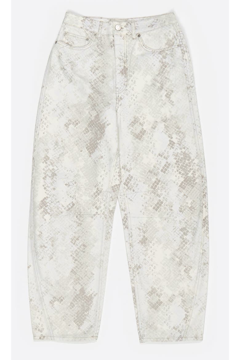 Barrel - Snake Denim Jeans, Alternate, color, SNAKE TAUPE