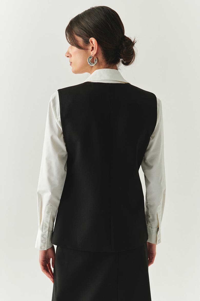Celia Vest, Alternate, color, BLACK