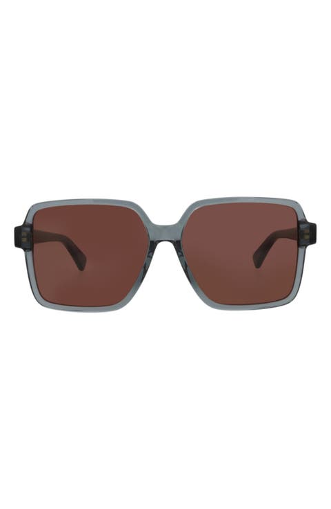 59mm Square Sunglasses