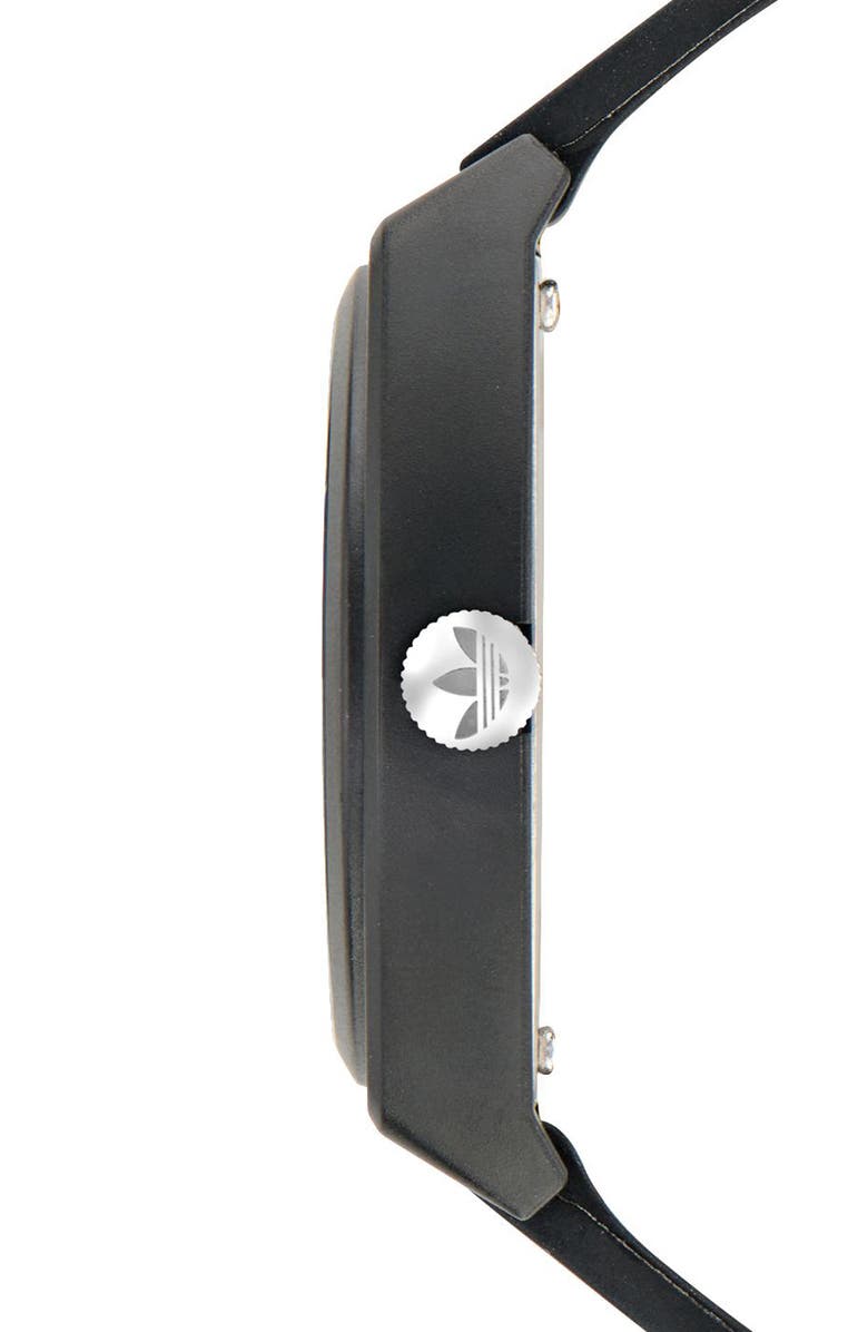 adidas Resin Strap Watch, Alternate, color, Black
