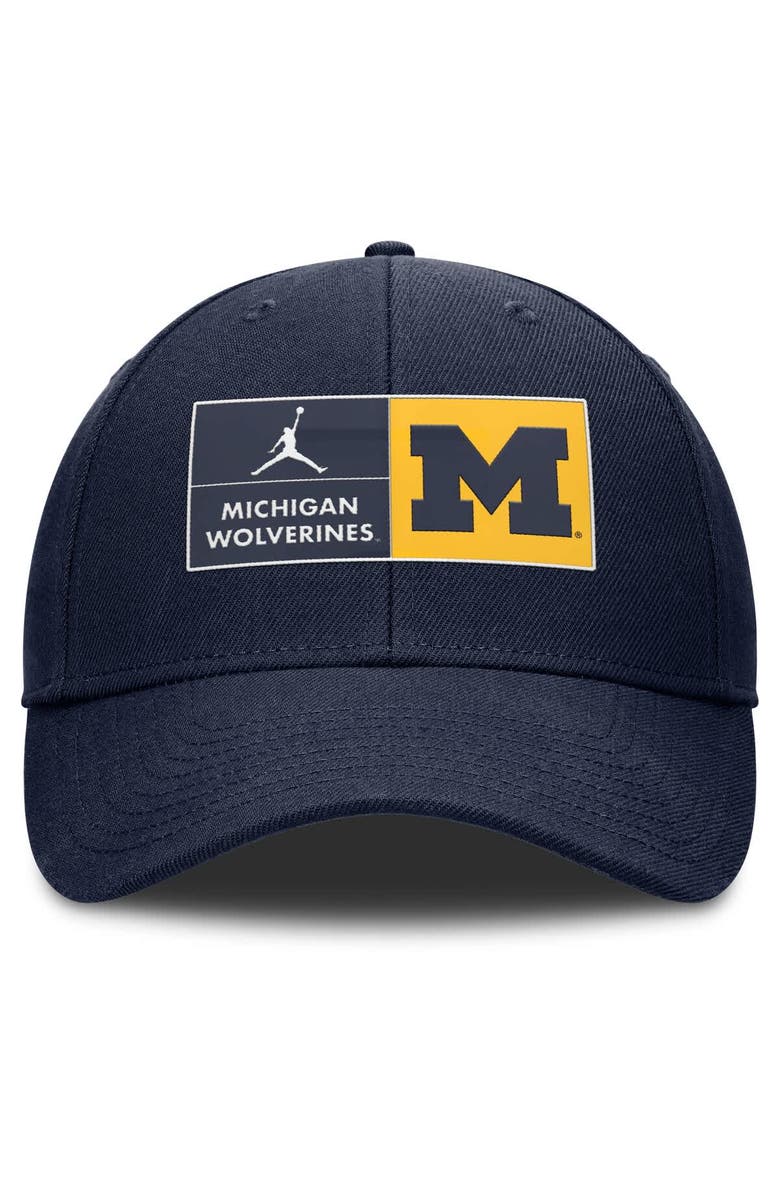 Jordan Brand Men's Jordan Brand Navy Michigan Wolverines Performance Club Adjustable Hat, Alternate, color, Navy