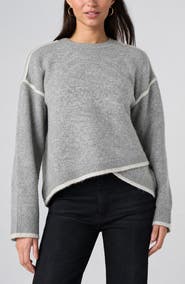 Liverpool Los Angeles Tipped Tulip Hem Sweater