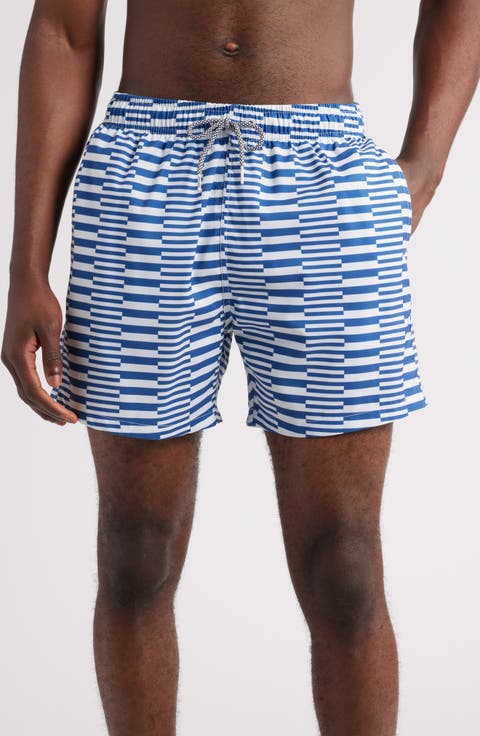 Stripe Swim Trunks