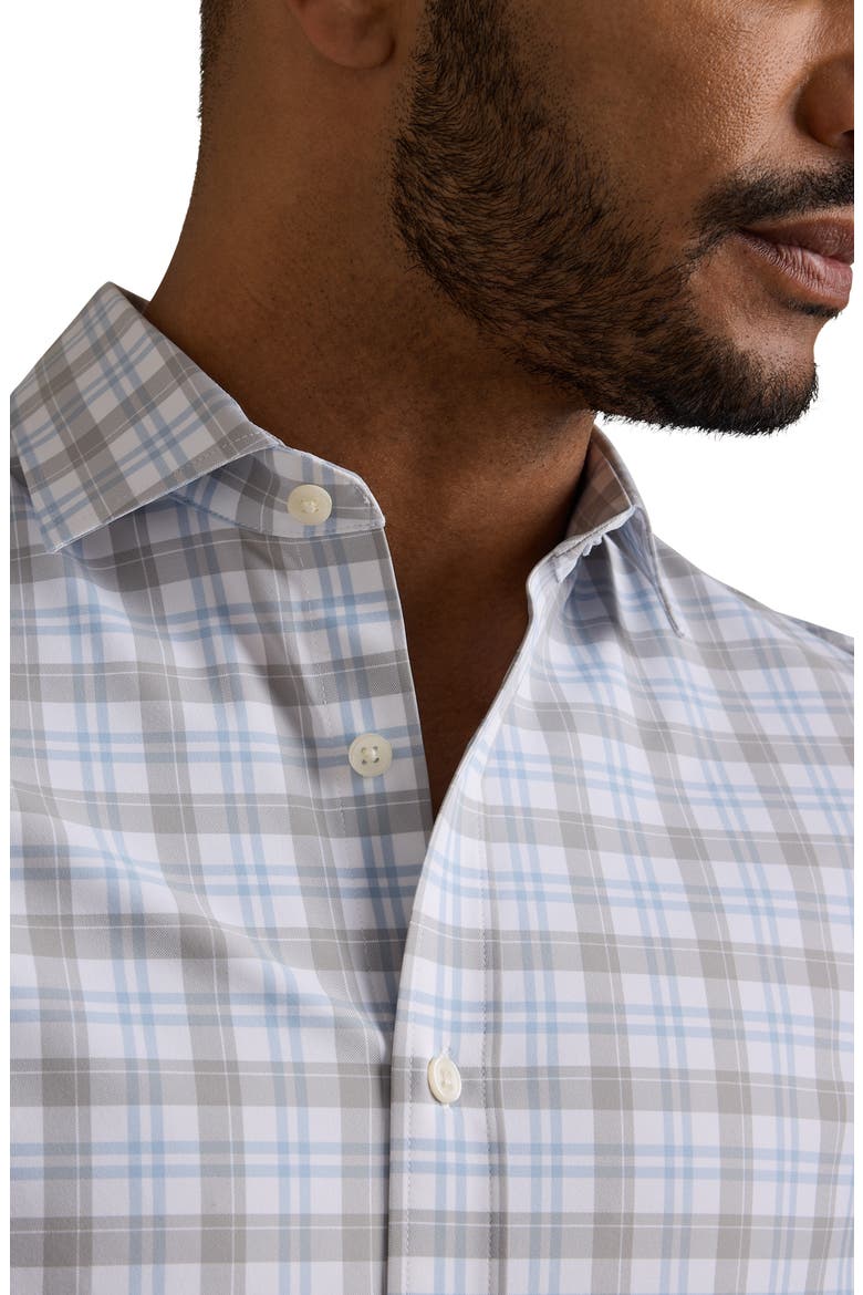 State of Mind Check Slim Fit Button-Up Shirt, Alternate, color, SLEET GRAY CHECK