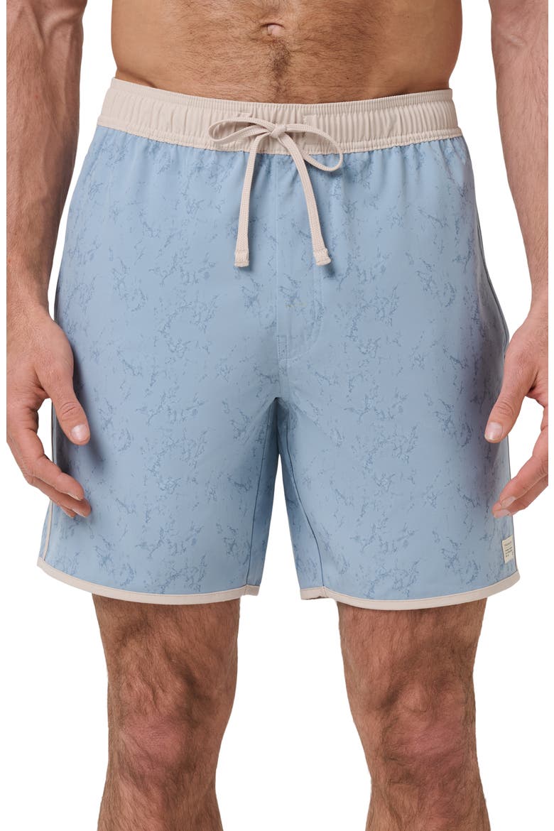 Beach Club Board Shorts, Main, color, ASH BLUE