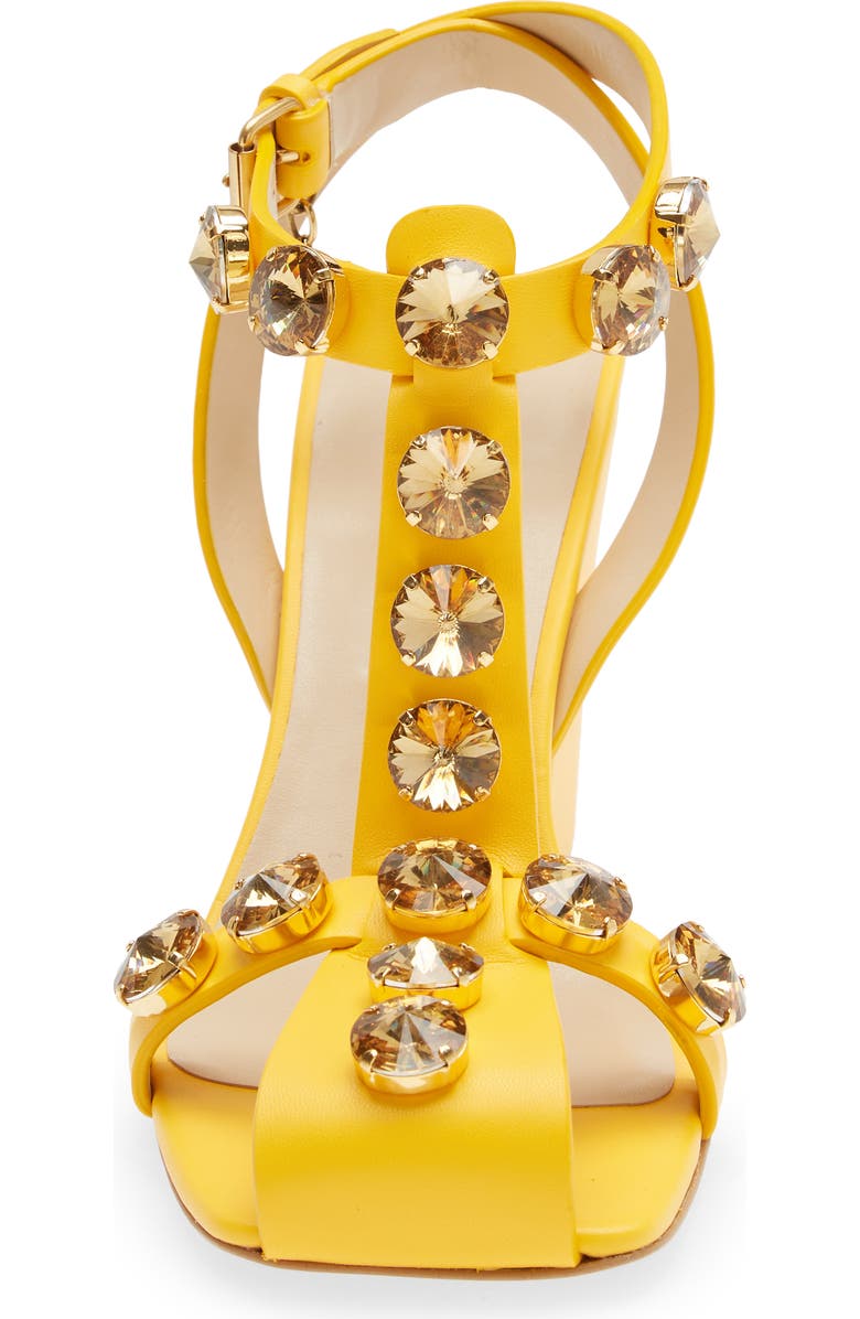 Stella McCartney Cowboy Crystal Embellished T-Strap Sandal, Alternate, color,