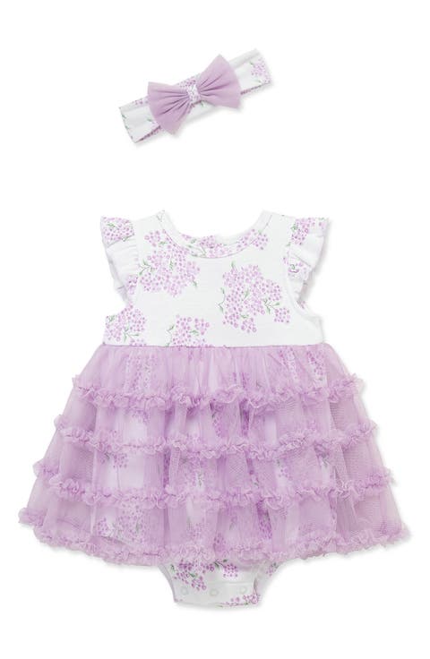 Kids' Hydrangea Popover Bodysuit & Headband (Baby)