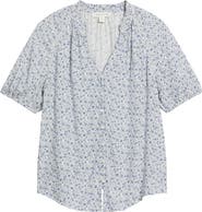 Treasure & Bond Floral Button-Up Top