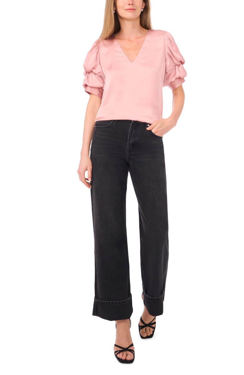 1.STATE Tiered Bubble Sleeve Top, Alternate, color, Pale Blush