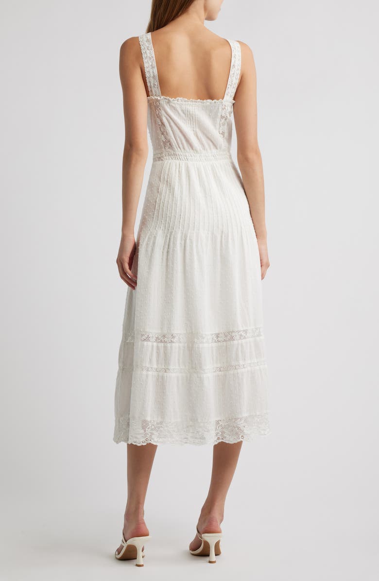 LoveShackFancy Judalon Lace A-Line Dress, Alternate, color,