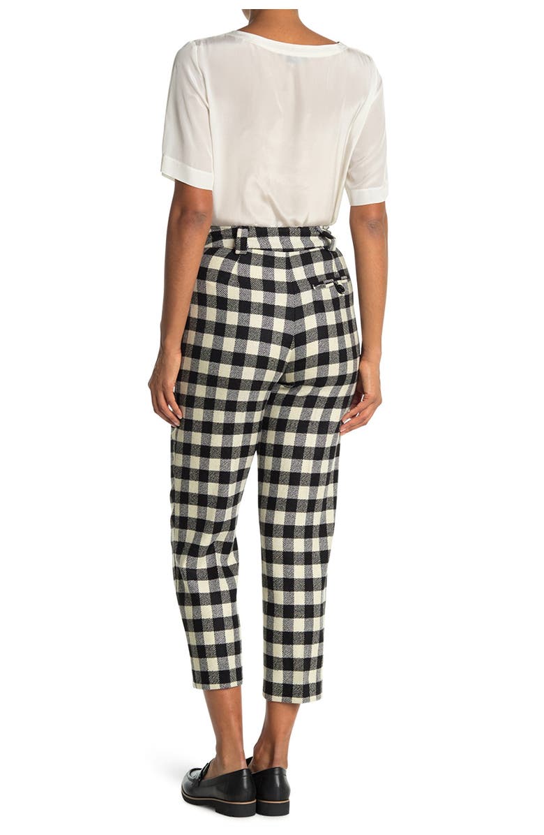 SEVENTY VENEZIA Plaid Print Crop Hem Wool Blend Pants, Alternate, color,