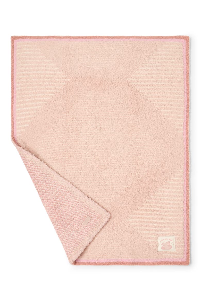 Swan Stroller Blanket, Alternate, color, DUSTY ROSE MULTI