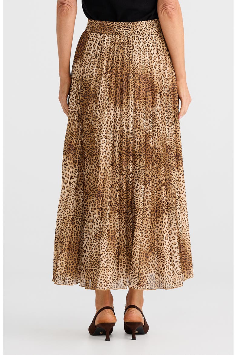 Alias Pleated Maxi Skirt, Alternate, color, LEOPARD