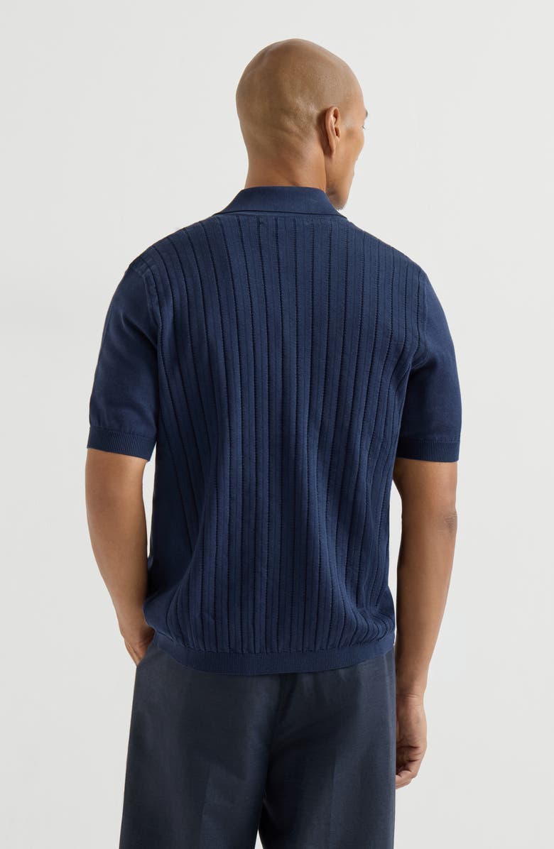 Brunello Cucinelli Knit shirt, Alternate, color, Navy Blue