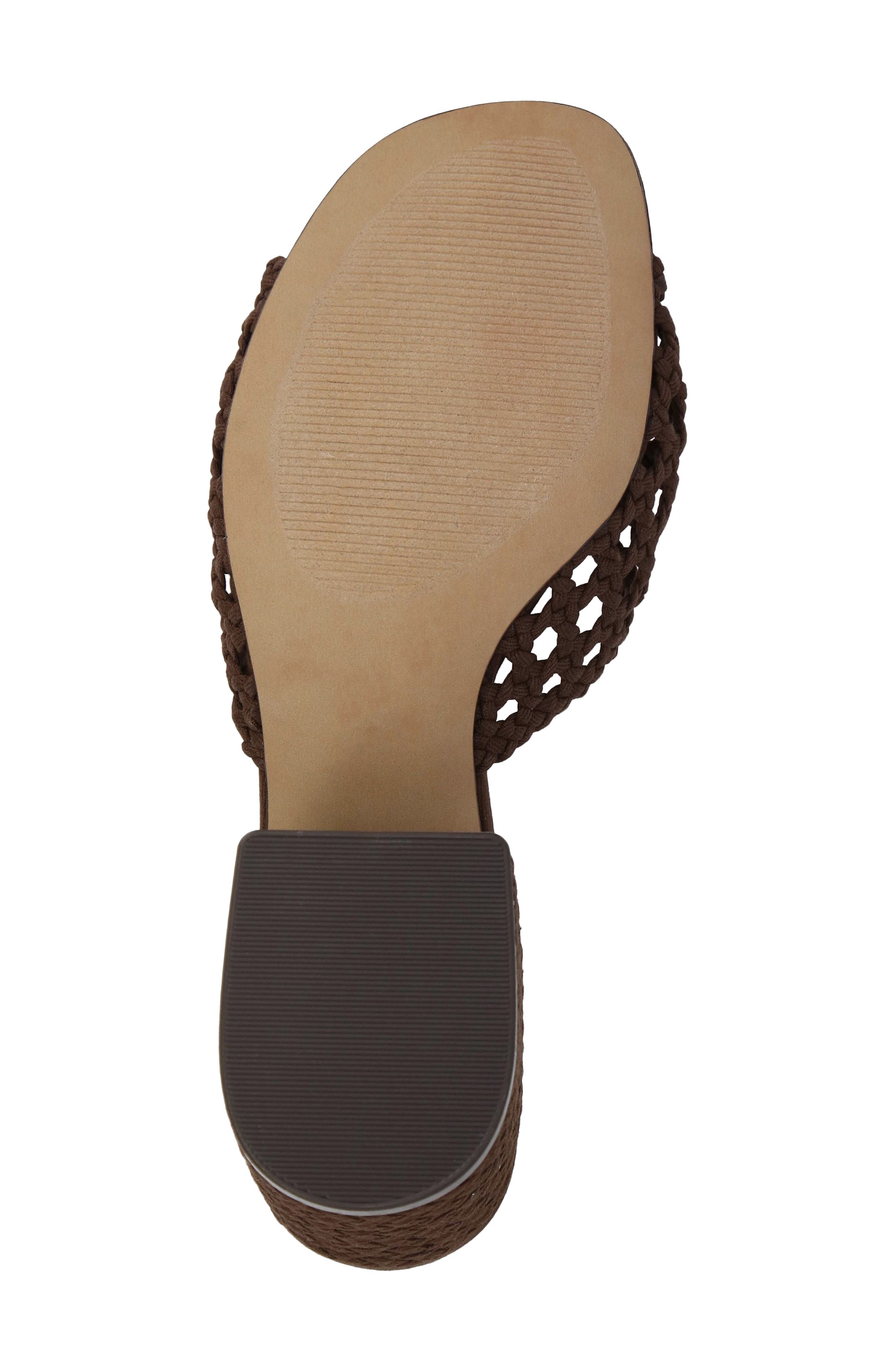 Sahar Slide Sandal, Alternate, color, BROWN WOVE