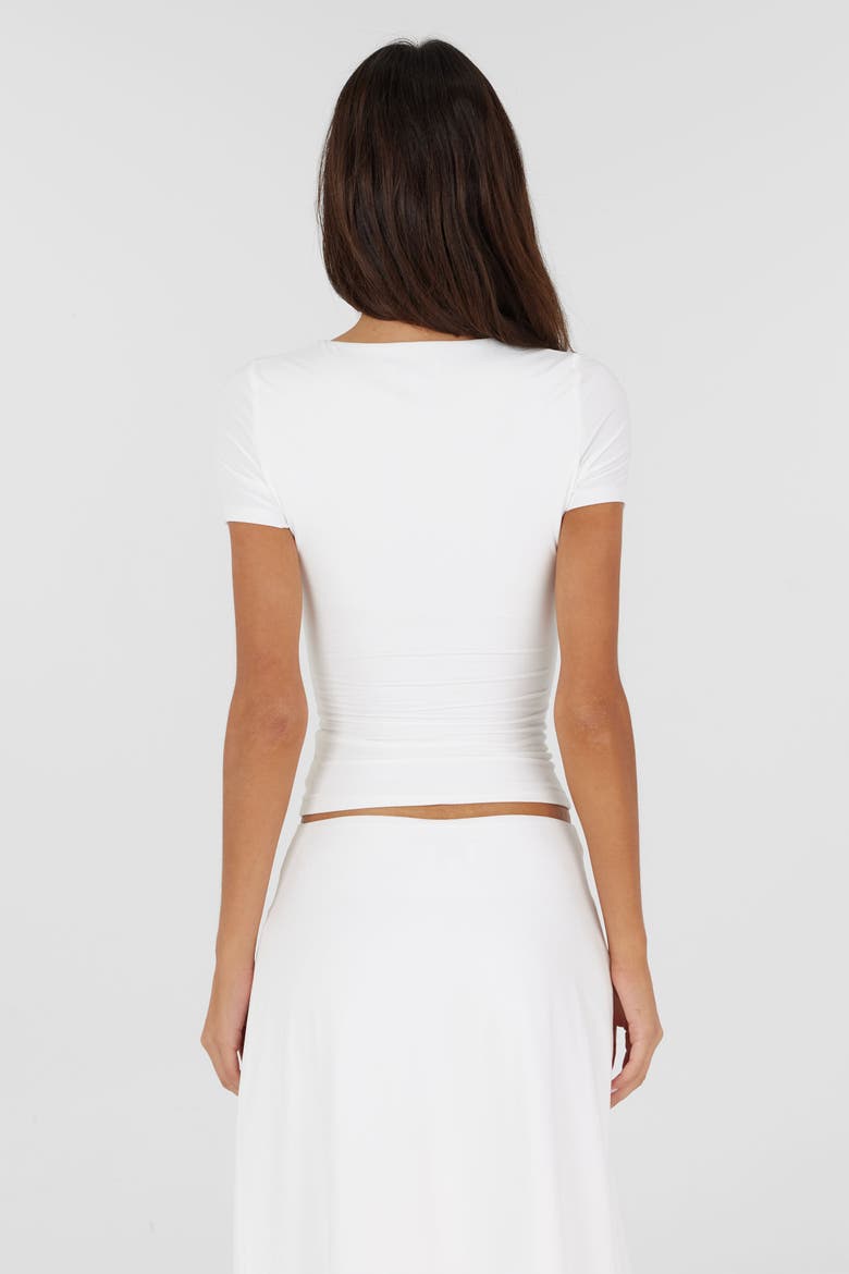 Celine Top, Alternate, color, White
