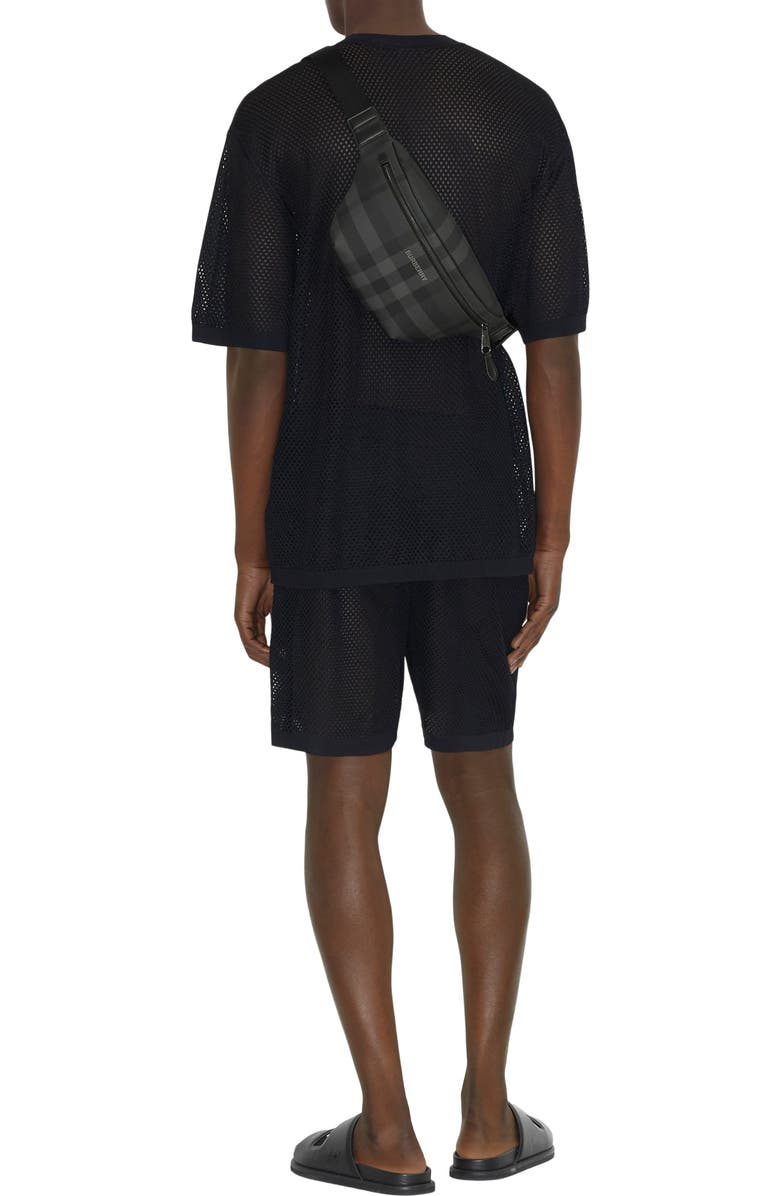 Burberry Cason Belt Bag, Alternate, color, Charcoal