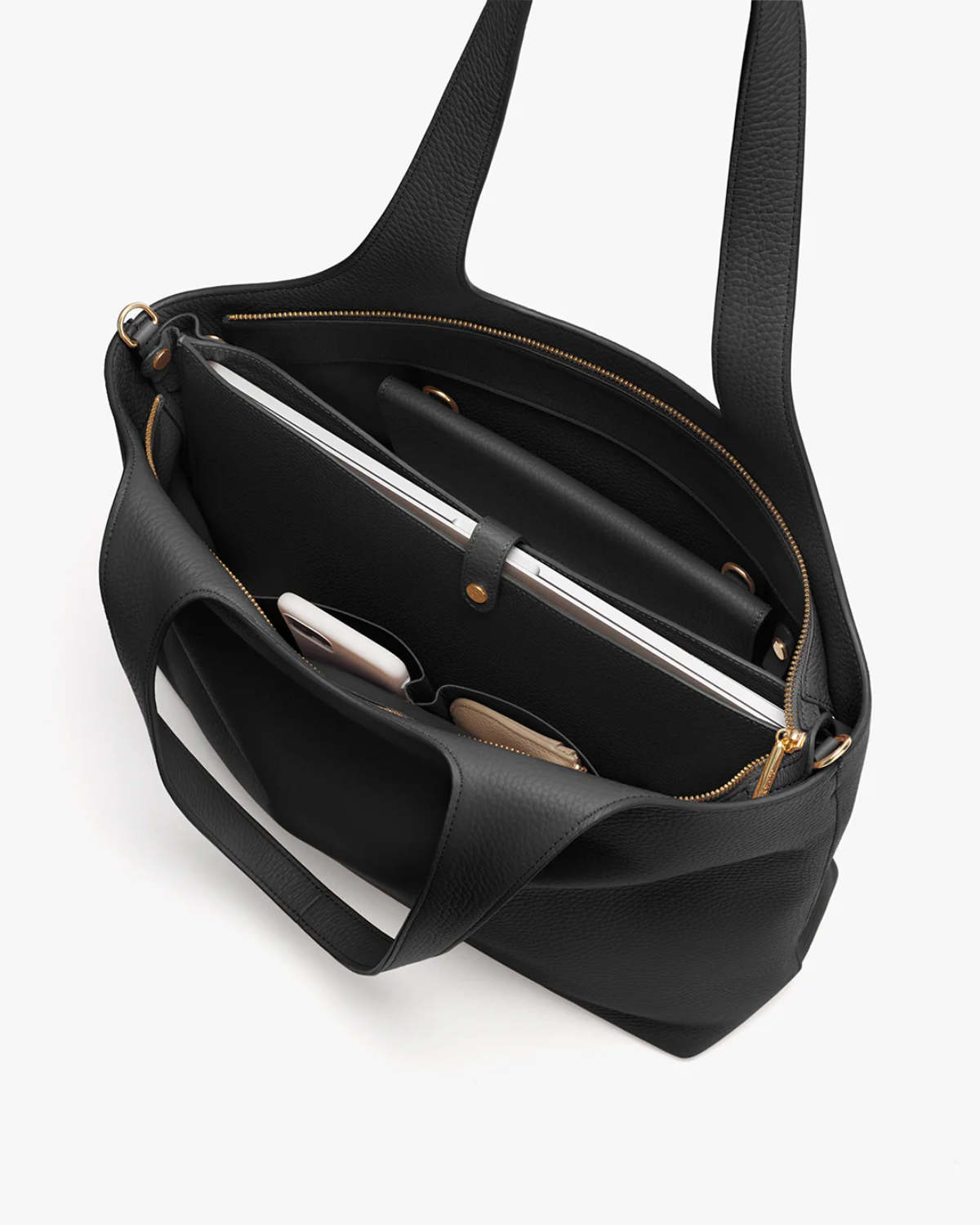 Cuyana System Zipper Tote 16-inch, Alternate, color, Black