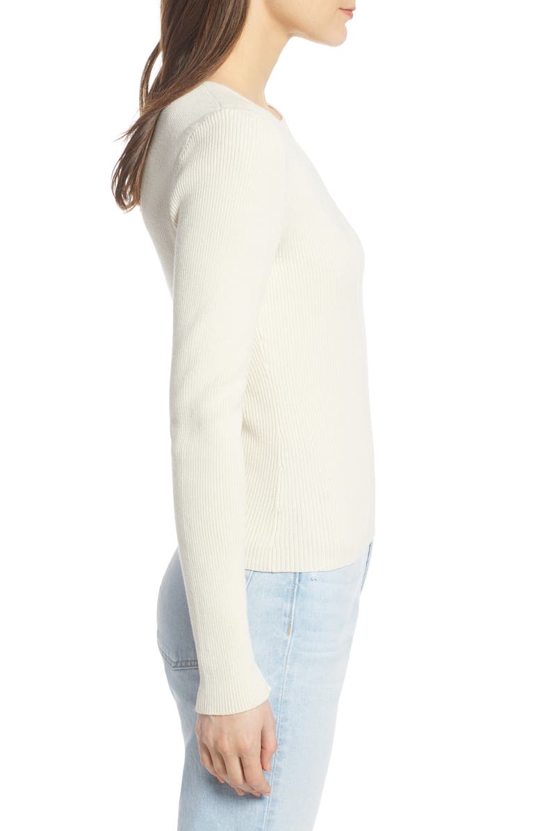 Something Navy Rib Knit Sweater, Alternate, color,