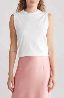 Vince Pima Cotton Easy Shell Tank