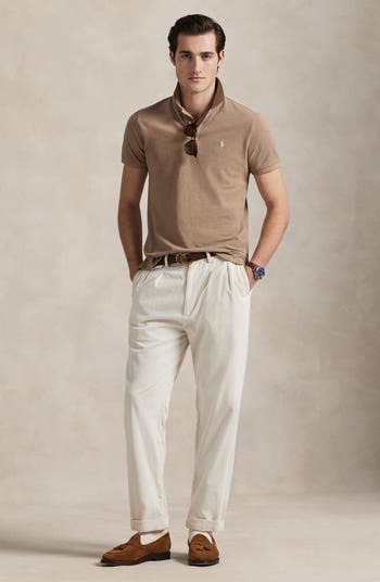 Solid Cotton Polo Shirt