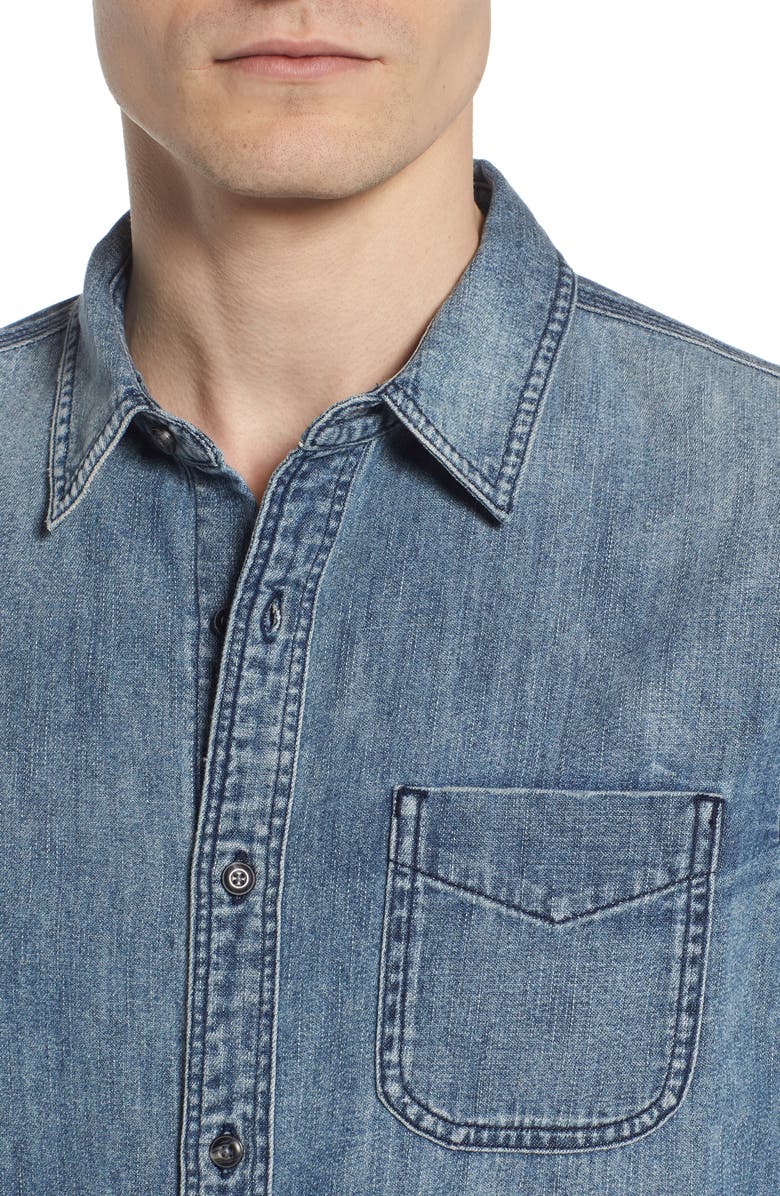 AG Nelson Slim Fit Sport Shirt, Alternate, color, 11 Years Castor